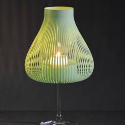 Lamp Shades Set Of 4 For Wine Glasses, Tea Light Table Lamp, Unique Candle Holder, Party Decoration, Garden Decor, Miss Molly - thumbnail 3