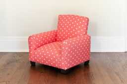 Personalized Child's Upholstered Rocking Chair/Chair - Coral Triangles