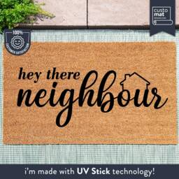 Perfect Housewarming Gift For People New To Your Neighbourhood - Neighbours Cute Neighbour Welcome Quote Doormat