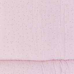 Kraftkids Playmat/Playpen Liner, Muslin With Gold Dots On Pink, 100 cm X 130 cm - thumbnail 2