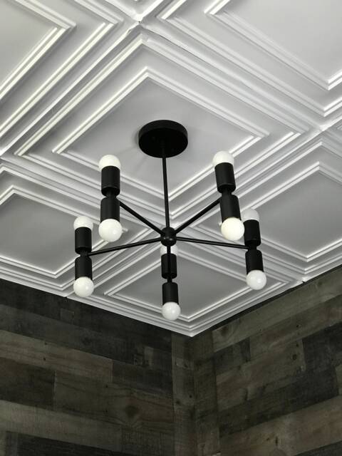 Sisu Modern Sputnik 10 Light Mid Century Industrial Hanging Ceiling Chandelier - image 1