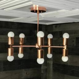 Sisu Modern Sputnik 10 Light Mid Century Industrial Hanging Ceiling Chandelier - thumbnail 3