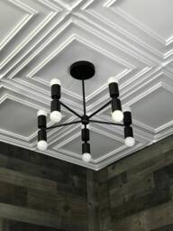 Sisu Modern Sputnik 10 Light Mid Century Industrial Hanging Ceiling Chandelier - thumbnail 1