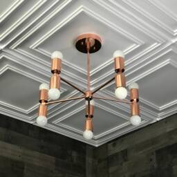 Sisu Modern Sputnik 10 Light Mid Century Industrial Hanging Ceiling Chandelier - thumbnail 2