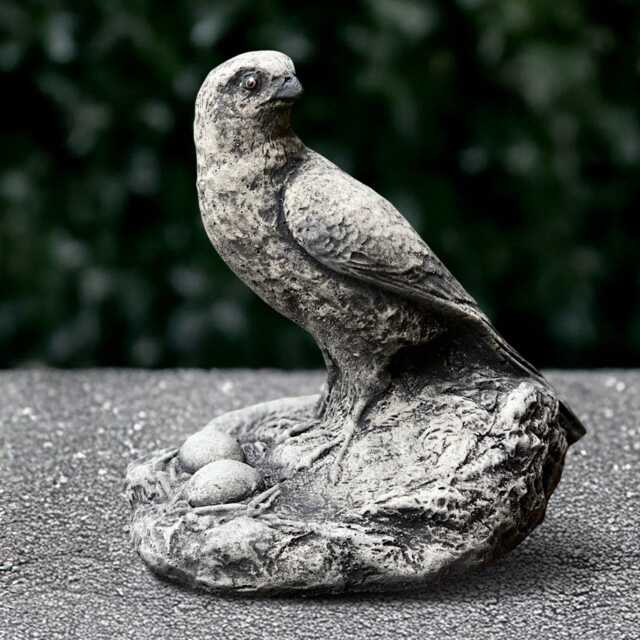 Bird With Eggs Stone Statue Symbolic Motherhood Decor Nesting Bird Sculpture Rustic & Nest Figurine Emotional Wildlife Art Lover Gift - image 1