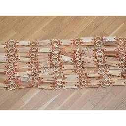 Handmade Beaded Wood Curtain Eco-Friendly Doorway Decor - thumbnail 3