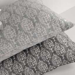 Blue Grey Green White Cotton Square Scatter Cushion Covers Red - thumbnail 3