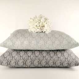 Blue Grey Green White Cotton Square Scatter Cushion Covers Red - thumbnail 2