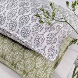Blue Grey Green White Cotton Square Scatter Cushion Covers Red - thumbnail 4