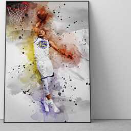 Stephen Curry Poster - Nba Golden State Warriors Wall Art Print Ref #312 - thumbnail 2