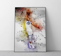 Stephen Curry Poster - Nba Golden State Warriors Wall Art Print Ref #312 - thumbnail 1