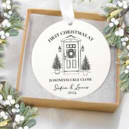 First Christmas in Our New Home Ornament, House Gift Christmas, Bauble, 1st Xmas - thumbnail 2