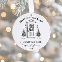 First Christmas in Our New Home Ornament, House Gift Christmas, Bauble, 1st Xmas - thumbnail 3