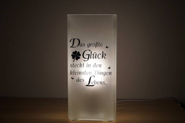 Lamp With Slogan, Customizable - image 1