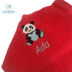 Panda Towel - Personalised Face Cloth/Hand Bath = Embroidered - thumbnail 2