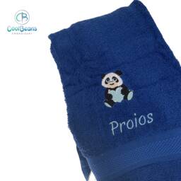 Panda Towel - Personalised Face Cloth/Hand Bath = Embroidered - thumbnail 1