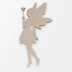 Unfinished Wooden Fairy Wall Art Mdf Craft Cutout, Diy Decor - thumbnail 3