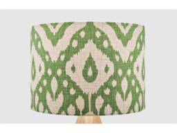Ikat Modern Green Lampshade, Table Floor Lamp/Ceiling Pendant, Small Medium Large 15cm 20cm 25cm 30cm 35cm 40cm UK Fabric Drum Light Shade