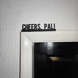 Cheers, Pal Door Topper, Fun Drinking Sign, Quirky Bar Decor, Playful Wall Accent, Unique Gift For Beer & Cocktail Lovers - thumbnail 3