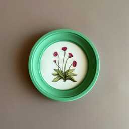 Round Picture Frame, Circle Frame, Wall Circular Frame, Round Green Frame, Light Wooden Frame, Picture Frames, Classic Photo Frame - thumbnail 2
