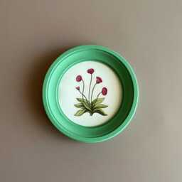 Round Picture Frame, Circle Frame, Wall Circular Frame, Round Green Frame, Light Wooden Frame, Picture Frames, Classic Photo Frame - thumbnail 3