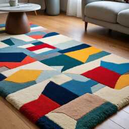 Lt. Blue Oushak Style Wool Rug, Hand Knotted Floral Rug - thumbnail 4