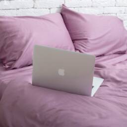 Cotton Sateen Duvet Cover Set in Violet. Cover + 2 Pillowcases. Twin Full Queen King Single Kingsingle Double Custom Bed Linen - thumbnail 3