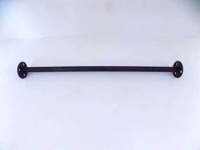 Internal Fit Curtain Rail Set-Up , Wrought Iron - Forged Steel Adjustable End+ Free Fitting Kit - image 1
