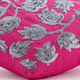 "Designer Tulips Pink European Pillow 24""x24""/26""x26" - thumbnail 2