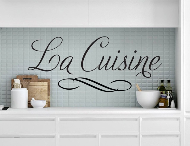 "Vinyl Wall Art Decal - ""La Cuisine" - image 1