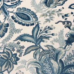 Indigo Paisley Lumbar Pillow Cover - Designer Cotton, Blue Cream - 14x24 - thumbnail 2