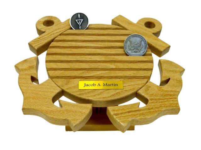 Us Coast Guard Coin Holder with Stand - image 1