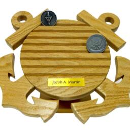 Us Coast Guard Coin Holder with Stand - thumbnail 3