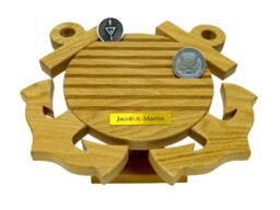 Us Coast Guard Coin Holder with Stand - thumbnail 1