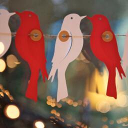 Christmas Decor, Holiday Modern Christmas, Sale, Garland, Unique Gift, Gifts Under 10, Rustic Holiday - thumbnail 2