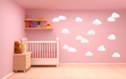 Clouds Wall Stickers Pack Decal Art Nursery Girl's Boy's Bedroom - thumbnail 1