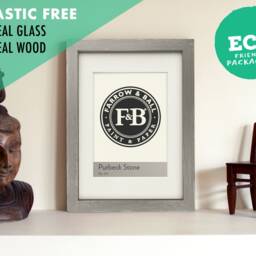 Farrow & Ball 275 Purbeck Stone Rustic Grey Picture Frame A2, A3, A4, A5, 5x5, 6x6, 5x7, 6x8, 8x10, 11x14 - Handmade Photo Frames - thumbnail 2