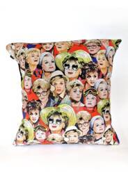Covers Only - Murder She Wrote Illustrated & Handmade Cushion - thumbnail 1
