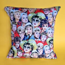 Covers Only - Murder She Wrote Illustrated & Handmade Cushion - thumbnail 4