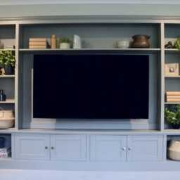 10Ft Media Wall Unit - Painted Any Farrow & Ball Colour Bespoke Tv Space Sizing Living Room Cabinet - thumbnail 4