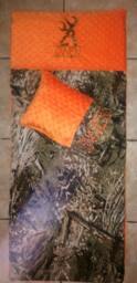 Custom Appliqued Camo Nap Mat Cover, Blanket, Pillow & Case - thumbnail 4