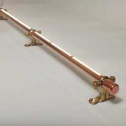 24V Continuous Beam Led Light. Copper Light With Brass Mounts. Custom Length 12-80cm/4-32In. For Motothomes, Trucks, Rigs & Boats - thumbnail 3