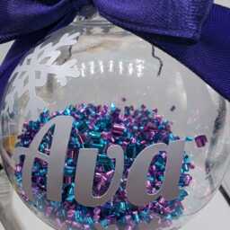 Personalised Snowflake Christmas Bauble, Tree Decoration, Name Decoration Gift, Bauble Gift - thumbnail 3