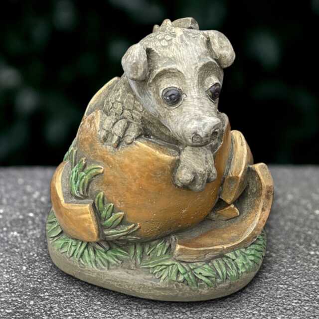 Stone Baby Dragon Sculpture Concrete Statue Cement Animal Decor Outdoor Wildlife Ornament Garden & Home Figurine Dragon Lover Gift - image 1
