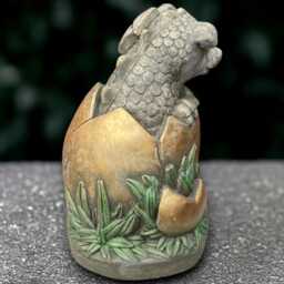 Stone Baby Dragon Sculpture Concrete Statue Cement Animal Decor Outdoor Wildlife Ornament Garden & Home Figurine Dragon Lover Gift - thumbnail 4