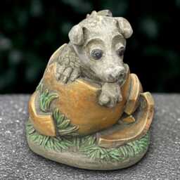 Stone Baby Dragon Sculpture Concrete Statue Cement Animal Decor Outdoor Wildlife Ornament Garden & Home Figurine Dragon Lover Gift - thumbnail 1