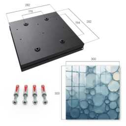 Blue Bubbles Wall Mounted Key Cabinet, Box For Wall, Abstract Textures, Lovers Of Peace & Elegance - thumbnail 4