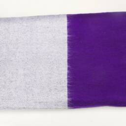 Hand Woven Yak Wool Blanket Lightweight Striped Travel Shawl - thumbnail 2