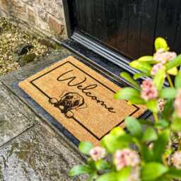 Boxer Dog Welcome Doormat, Themed Home Decor, Customised Pet Gift For Family, Porch D??cor, Personalised Mat - thumbnail 2