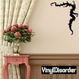 Thorny Vine Wall Decal - Fabric Vinyl Removable & Reusable Thornyvineuscolor002Et